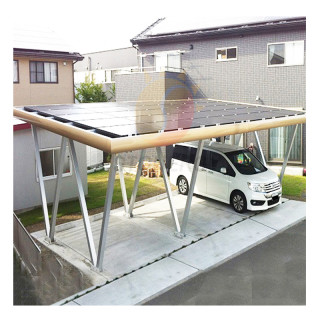 Factory Solar Panels Garages Car Park Mounting Structure System Solar Carport Mounting Racking